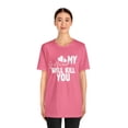 thumbnail image 3 of My Girlfriend Will Kill You Relationship T-Shirt Size S-5XL, Woman, Men, 3 of 12