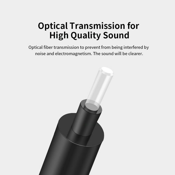 FosPower Câble Optique Audio Numérique [3m / 24K Or plaqué] Toslink vers/à  Mini Toslink Digital Optical SPDIF Audio Cable