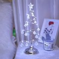 thumbnail image 2 of Lámpara de mesa Led en forma de árbol de Navidad de Metal, árbol de Navidad iluminado con luz nocturna colgante de cristal para dormitorio, 2 of 4