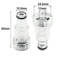 thumbnail image 3 of BTOER Replacement Tool Water Inlet Filter Pressure Washer Transparent Plastic 11mm / 0.43 Inches High Pressure Washer, 3 of 9