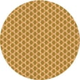 thumbnail image 1 of Ahgly Company Tapis Rond Lavable en Machine Intérieur Transitionnel Orange, 4 Pieds Rond, 1 of 7