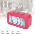 thumbnail image 2 of BIMZUC LCD Smart Electronic Alarm Clock Large Display Temperature Sensor Silent Operation Night Light Pink 5.9 inches / 15 cm, 2 of 9