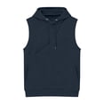 thumbnail image 5 of Men's Sleeveless Hoodie with Pet Pouch Pocket, Kangaroo Carrier, Drawstring Hood, Casual Pullover Sweatshirt Vest for Small Dog/Cat Outdoors, 5 of 5