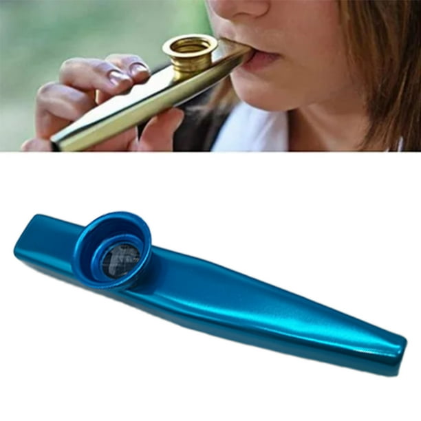 Lot De 12 Kazoos Métal Avec 18 Diaphragmes - Instrument De Musique Fun Pour Enfants Et Adultes