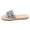 Silver, variant on Women’s Rhinestone Embellished Slide Sandals, Non-Slip Flat Summer Slippers, Sparkly Casual Shoes for Beach & Parties Gold 42