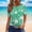 G_Green, variant on XPMWRP Women's Classic Striped T Shirt Casual Short Sleeve Crew Neck Basic Tee Loose Fit Summer Tops for Daily Wear Purple XXL