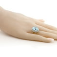 thumbnail image 5 of Gem Stone King 7.62 Ct Oval Sky Blue Topaz 925 Sterling Silver Ring, 5 of 6