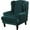 Flange Green, variant on TOPCHANCES 2-Pieces Velvet Wingback Chair Covers, Stretch Wing Chair Sofa Slipcover, Armchair Cover, Furniture Protector (Flange Green)