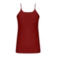 thumbnail image 6 of Women's Cotton Plus Size Adjustable Spaghetti Strap Camisoles Scoop Neck Soft Casual Year-Round Undershirts (1X-5X), #03 Wine XXL, 6 of 6