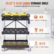thumbnail image 5 of Carrito de servicio utilitario VEVOR, plegable, 165 libras, 3 estantes con ruedas, 5 of 9
