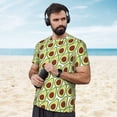 thumbnail image 4 of Wukai Avocado Print Men's Short-Sleeved Mesh T-Shirt,Quick-Dry Short Sleeve Workout T-Shirt-3X-Large, 4 of 8