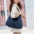 thumbnail image 2 of Faraee Hobos Bags for Women Soft Leather Shoulder Handbag Slouchy Tote Purses Stylish Crescent Casual Work Top Handle Satchel Blue, 2 of 6