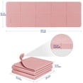 thumbnail image 2 of Mat de yoga plegable READAEER de 6 mm de grosor, antideslizante, rosa, 2 of 7