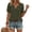 Army Green #013, variant on Women's Short Sleeve Tops Summer V Neck Tshirts Linen Vintage Casual Tees, Army Green XL