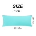 thumbnail image 6 of PiccoCasa Soft Cotton Body Pillow Cover Zipper Closure, Queen Cyan 20" x 54", 6 of 7