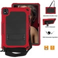 thumbnail image 2 of SOATUTO For TCL TAB 10 5G 10.1" Tablet Case Model 9183W / TCL TAB 10s 10.1 Inch  Model 9081X Case With Shoulder Strap Soft Silicone Hard Back Cover - Red+Black, 2 of 6