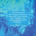 thumbnail image 2 of ArtsyQuotes 20x20 Gold Ornate Wood Framed with Double Matting Museum Art Print Titled - Jim Carrey Quote: Divorce Yourself, 2 of 4
