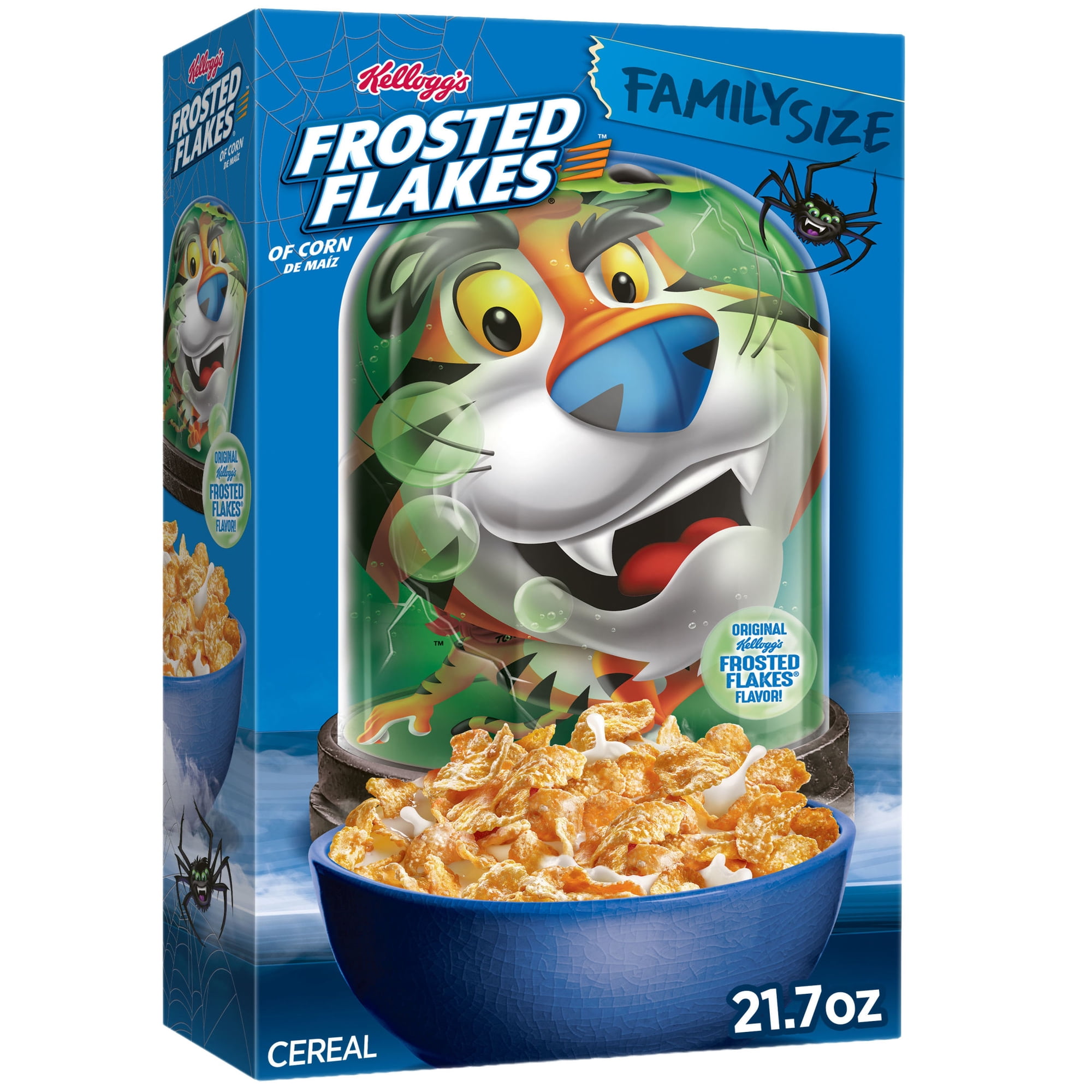Kellogg's Frosted Flakes Original Breakfast Cereal, Fat Free, Family Size, 21.7 oz