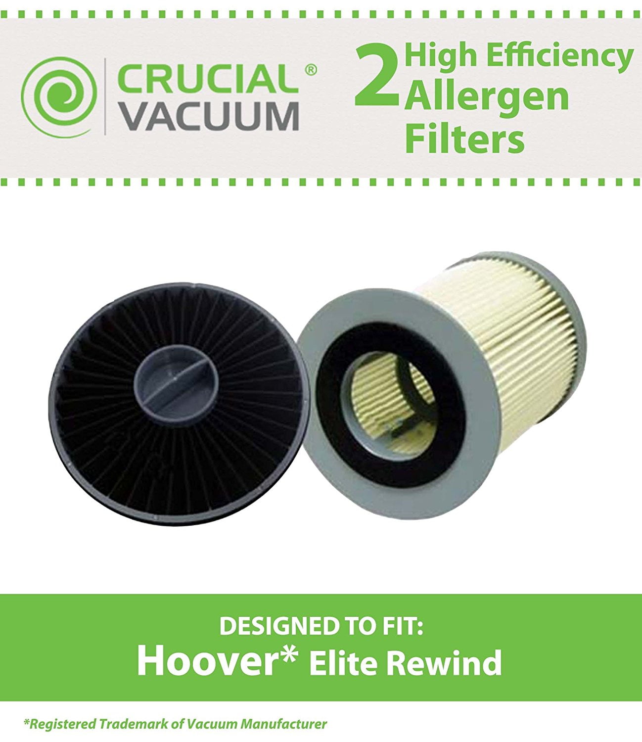Casa Vacuums replacement Hoover Elite Rewind Filter Kit 59157055 59157014