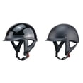 thumbnail image 4 of Greeniant Casco de motocicleta Universal portátil de estilo Vintage para mujer y hombre, cascos de media cara para Scooter, protección para la Ciclismo Negro brillante METRO, 4 of 6