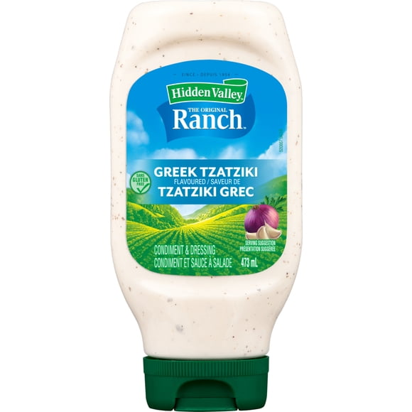 Hidden Valley Greek Tzatziki Creamy Dressing & Dip, Put together a quick, easy dinner anytime when you're stocked up with this Hidden Valley Greek Tzatziki Dressing