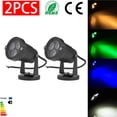 thumbnail image 3 of Led Césped Jardín Luz De Inundación Patio Patio Camino Proyector Lámpara Con Base Impermeable Verde Ac 85-265V 3 * 3W Advancent HA024564-00, 3 of 7