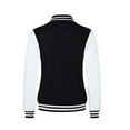 thumbnail image 4 of Zhuashum Men Winter Jackets Fashion Varsi Ty Jacket Casual Slim Fit Cotton Letterman Baseball Bomb Er Jackets Urb An Classic College Jacket Durable Weekend Men Clothes Black L, 4 of 8