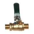 thumbnail image 4 of AMLESO 1/4 Brass Ball Valve Male to Male Thread Shut-Off Valve Gas Air Fluid Green, 4 of 4