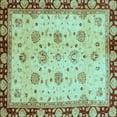 thumbnail image 1 of Ahgly Company Indoor Square Oriental Light Blue Traditional Area Rugs, 6' Square, 1 of 4