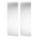 thumbnail image 1 of KDJ Stainless Steel Door Push Plate Kick Plate - Interior Exterior Door Protection Hardware, Scratch Resistant, Easy Installation, Enhanced Security, Durable (Silver, 2 Pack), 1 of 10