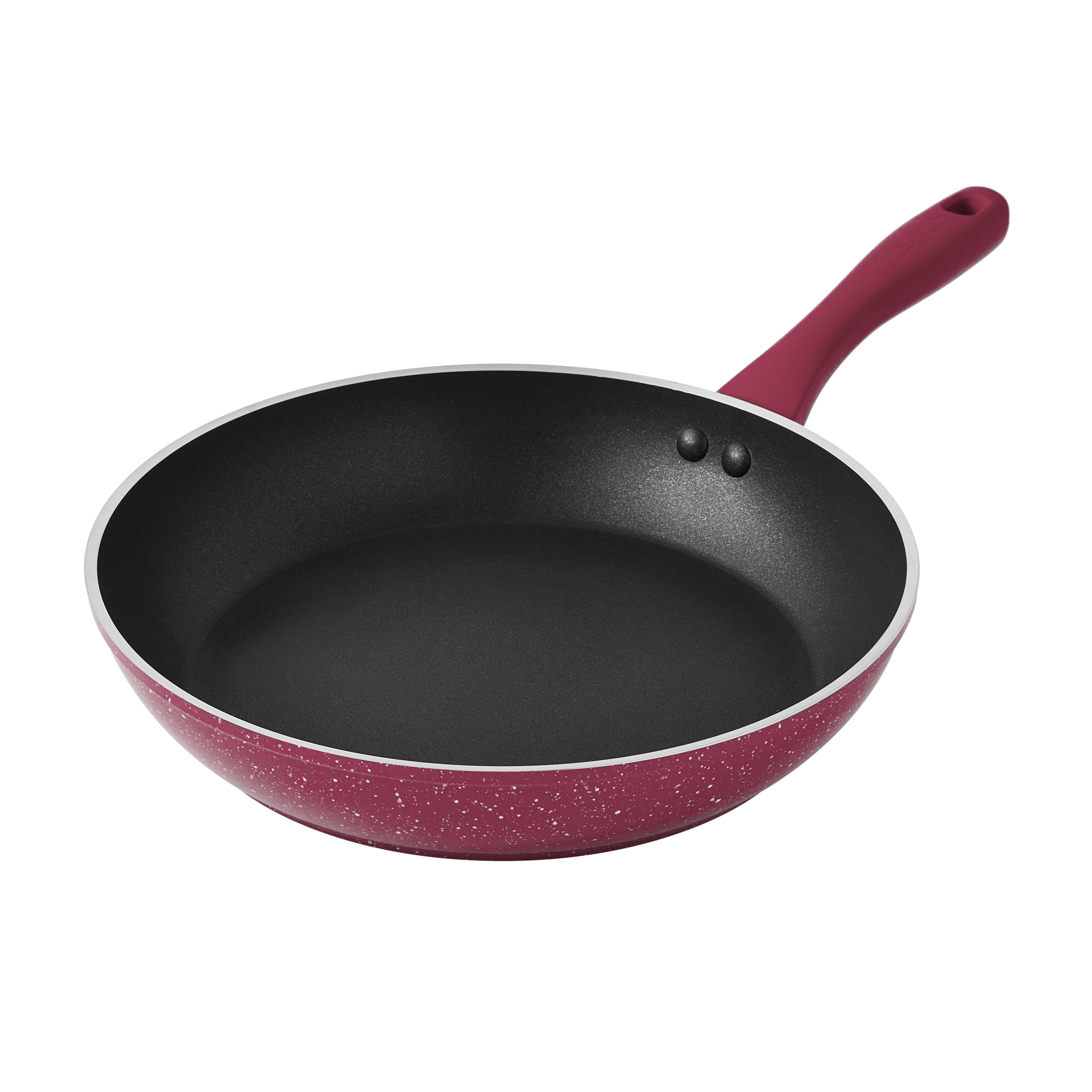 The Pioneer Woman Timeless Beauty Aluminum 8-Inch Frypan with Spatula, Merlot, Size: 2 Pieces