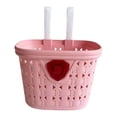 thumbnail image 2 of S SERENABLE Kids Bike Basket Multifunction Outdoor Cute Easy Installation Bicycle Basket Pink, 2 of 9