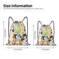 thumbnail image 2 of Zufioo Bluey Print Sports Cinch Sack Gym String Bags Machine Washable Heavy Duty String Backpack for Men Women-Medium, 2 of 6
