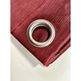 thumbnail image 4 of Angela Shiny Embossed Texture Grommet Room Darkening Window Curtain Panel 52 W x 84 L inch, 2-Pack Red, 4 of 6
