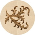 thumbnail image 1 of Ahgly Company Indoor Square Patterned Bronze Brown Area Rugs, 3' Square, 1 of 6