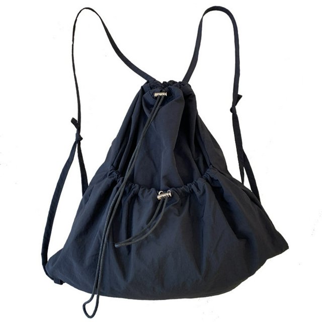 MesaSe Unisex Casual Backpack Fashion Drawstring Soft Laptop Book Daily Use (Pink)