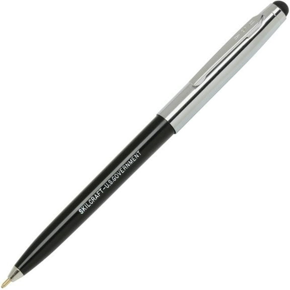 NIB - NISH SKILCRAFT Combo Ballpoint Pen and Stylus Medium Point Black - NSN6438194