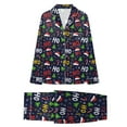 thumbnail image 2 of mgoYE Christmas Family Matching Pajamas Long Sleeve Button Pj Set Festival Party Sleepwear, 2 of 6