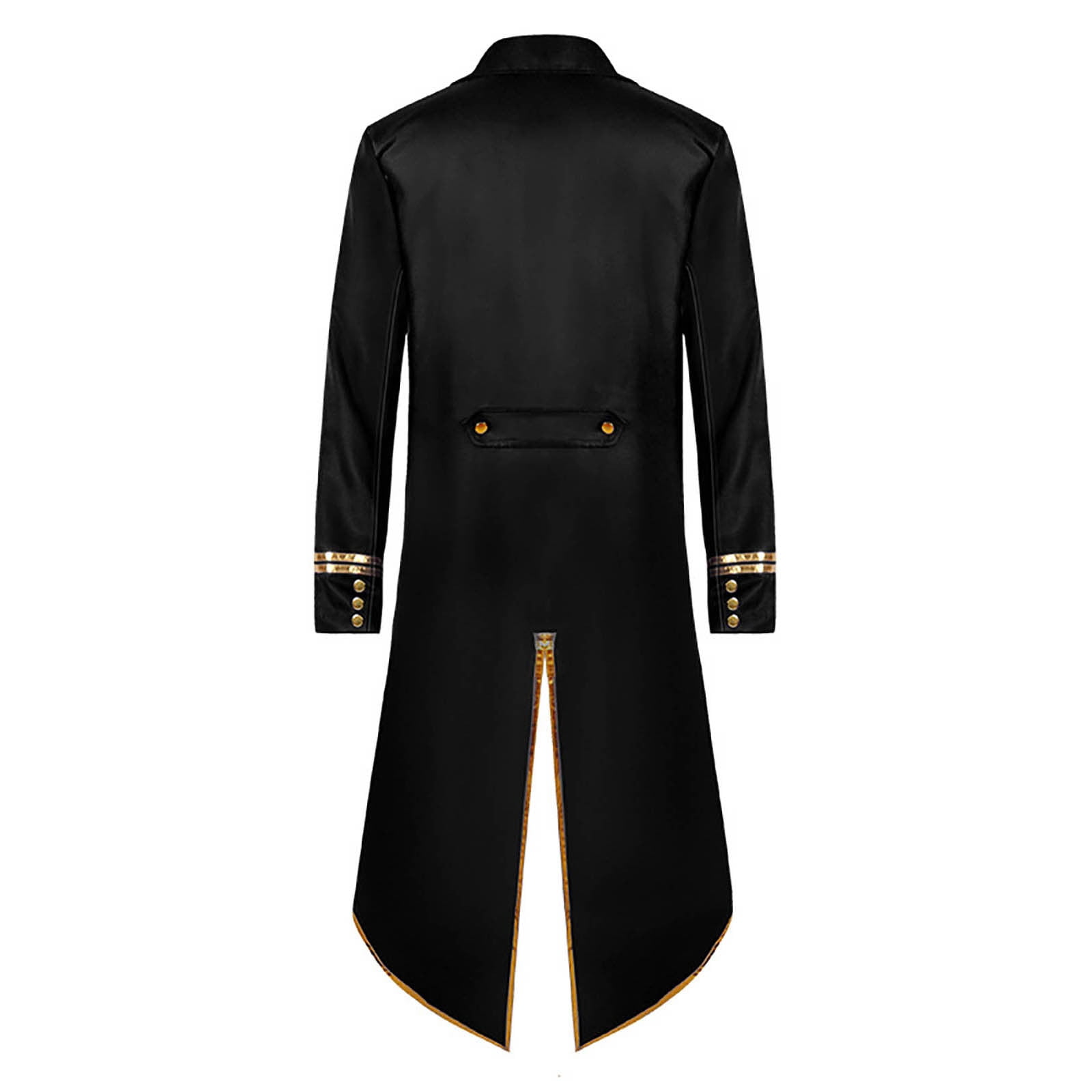 QJIRZB Middeleeuwse vintage steampunk-stijl lange jas tailsuit