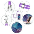 thumbnail image 4 of Case for Samsung Galaxy A15, Adjustable Detachable Crossbody Strap Neck Strap Silicone Bumper Marble Painted TPU Ultra Thin Shockproof Protective Phone Case Cover for Galaxy A15, Purple, 4 of 7