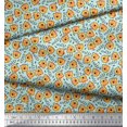 thumbnail image 3 of Soimoi Rayon Fabric Text & Tiger Face Cartoon Decor Fabric Printed Yard 42 Inch Wide, 3 of 3