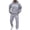 U8-Dark Gray, variant on Mens Sweat Suits Fleece Lined Long Sleeve Drawstring Hoodies and Sweatpants Set with Pockets Solid Color Sweatsuit Outfits Gym Training Soft Breathable Casual Winter Suit Set,Dark Gray 4XL