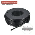 thumbnail image 2 of 28AWG Silicone Ribbon Cable 2Pin 28 Gauge Flat Cable Silicone Wire 7.5m/24.6ft Black Stranded Tinned Copper Wire, 2 of 6