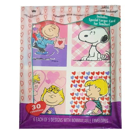 Hallmark Peanuts & Gang Box of Valentines Day Card (30 ...