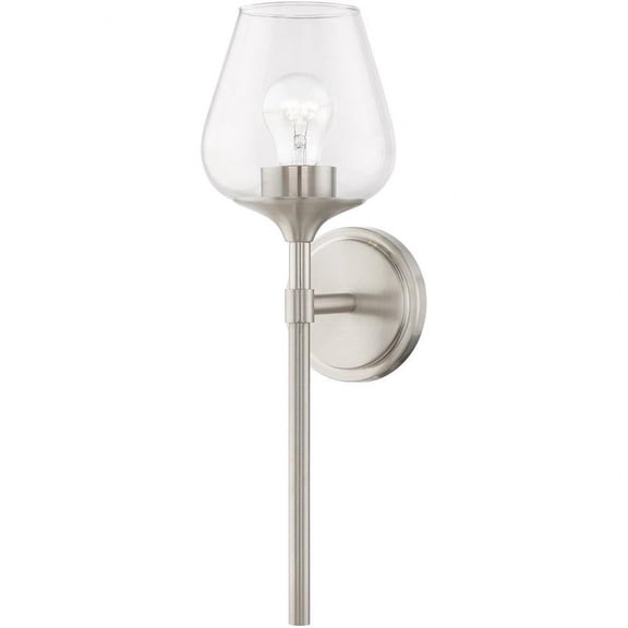 1 Light Bathroom Light in Transitional Style-18 inches Tall and 5.75 inches Wide-Brushed Nickel Finish Bailey Street Home 218-Bel-4821631