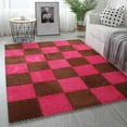thumbnail image 6 of 10PCS Plush Puzzle Foam Floor Mat for Kids- Thick Interlocking Fluffy Tiles with Border,Square Rug Split Joint Soft Climbing Carpet Mats Shaggy Area Rug for Room Floor-11.8 Inch, 6 of 7