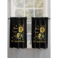 thumbnail image 5 of Sunflower Bathroom Window Curtain, Vintage Botanical Light Filtering Coffee Kitchen Curtains, Bedroom Living Room Curtains 2 Panel 84"x45", 5 of 6