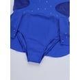 thumbnail image 7 of iEFiEL Girls Cutout Back Ballet Dance Leotard Sparkly Rhinestone Dancewear Blue 14, 7 of 7
