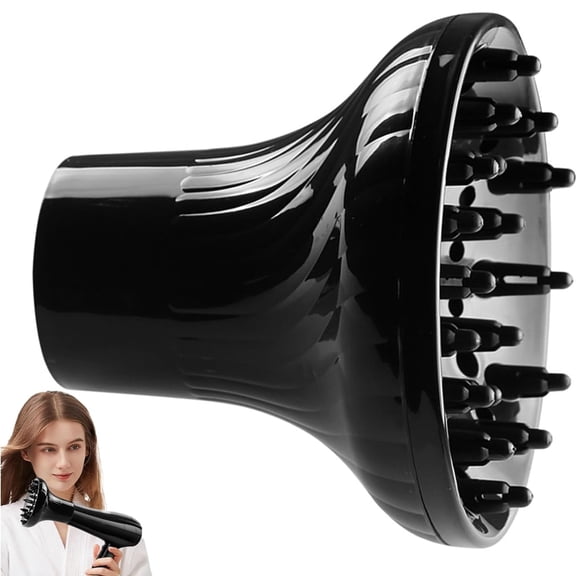 Greatunes Universal Hair Dryer Diffuser Attachment, Salon-Grade Diffuser for Curly Hair, Frizz Reducer with Heat Resistant Nylon, Travel&Home Styling