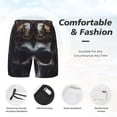 thumbnail image 3 of Balery Royal Skull With Golden Crown Bañador para hombre, shorts de playa de secado rápido con entrepierna y forro de compresión-Medium, 3 of 6